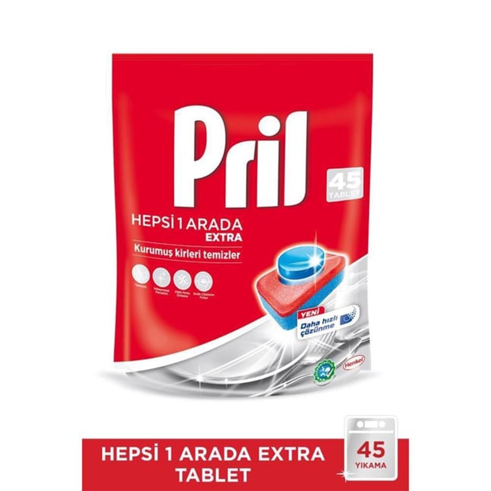PRİL HEPSİ 1 ARADA EXTRA 45 TABLETBULAŞIK MAKİNESİ ÜRÜNLERİPİRİL2877630