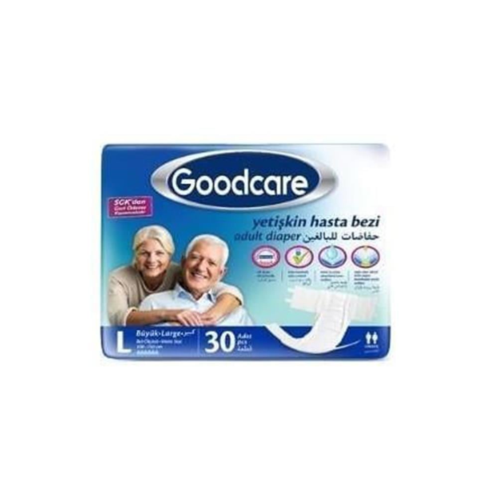 GOODCARE YETİŞKİN BEZİ L 30 LUHASTA BAKIM ÜRÜNLERİGOODCARE50003878