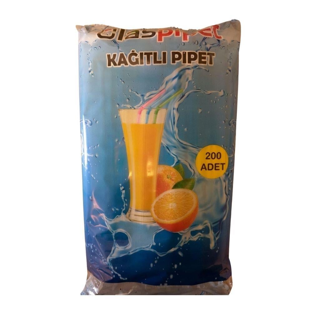 CLASPACK KAĞITLI PİPET 200‘LÜ.KAHVE KAĞIDI & PİPETMarkasızPIPET008
