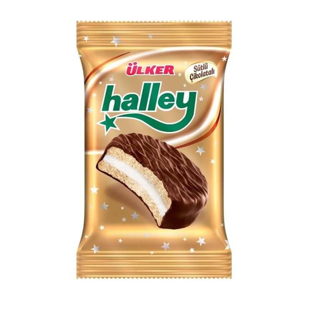 ÜLKER HALLEY ÇİKOLATALI KAPLAMALI BİSKÜVİ  30 GRKAPLAMALI BİSKÜVİÜLKER0039500