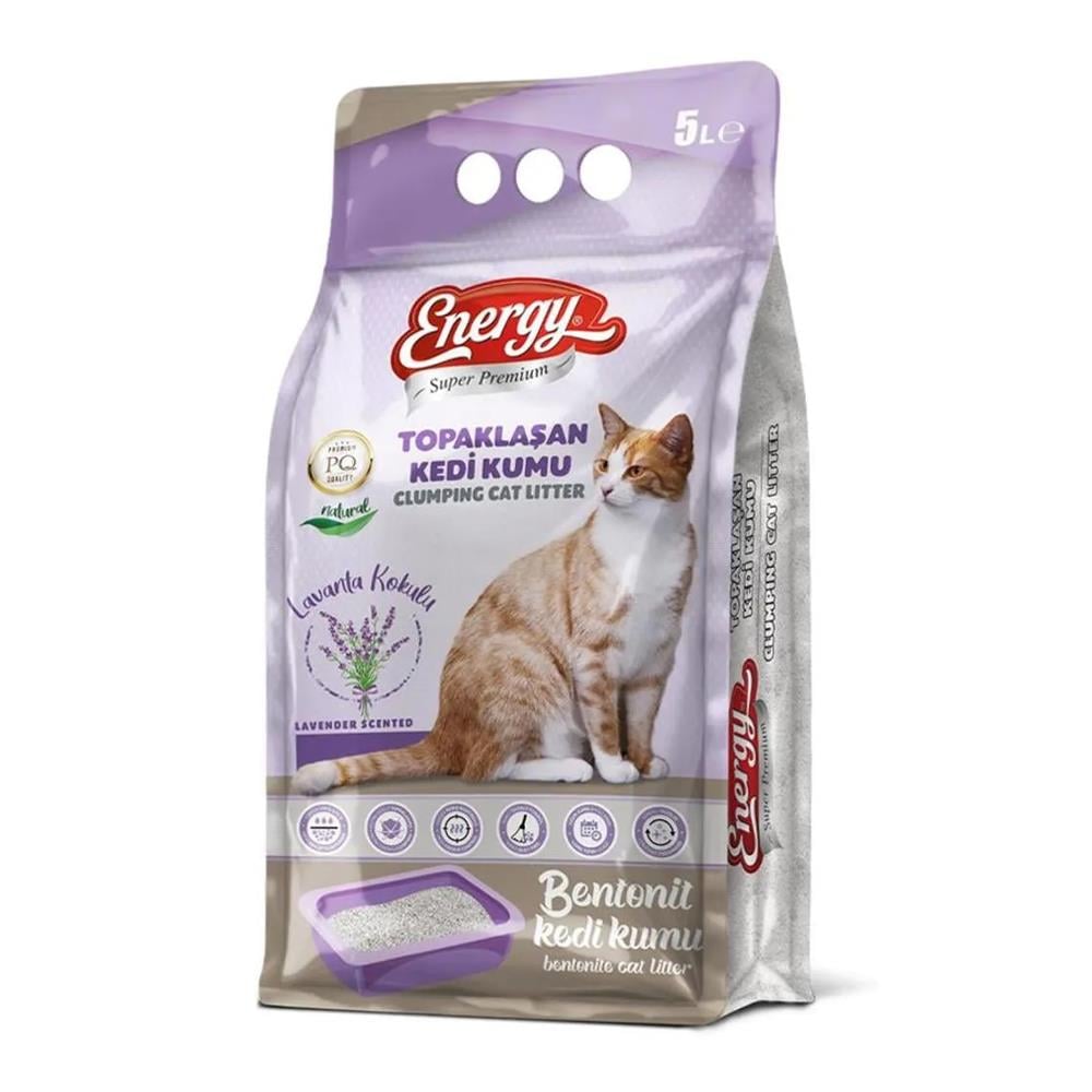 ENERGY KEDİ KUMU LAVANTA KOKULU 5LTKEDİ KUMUENERGY4166