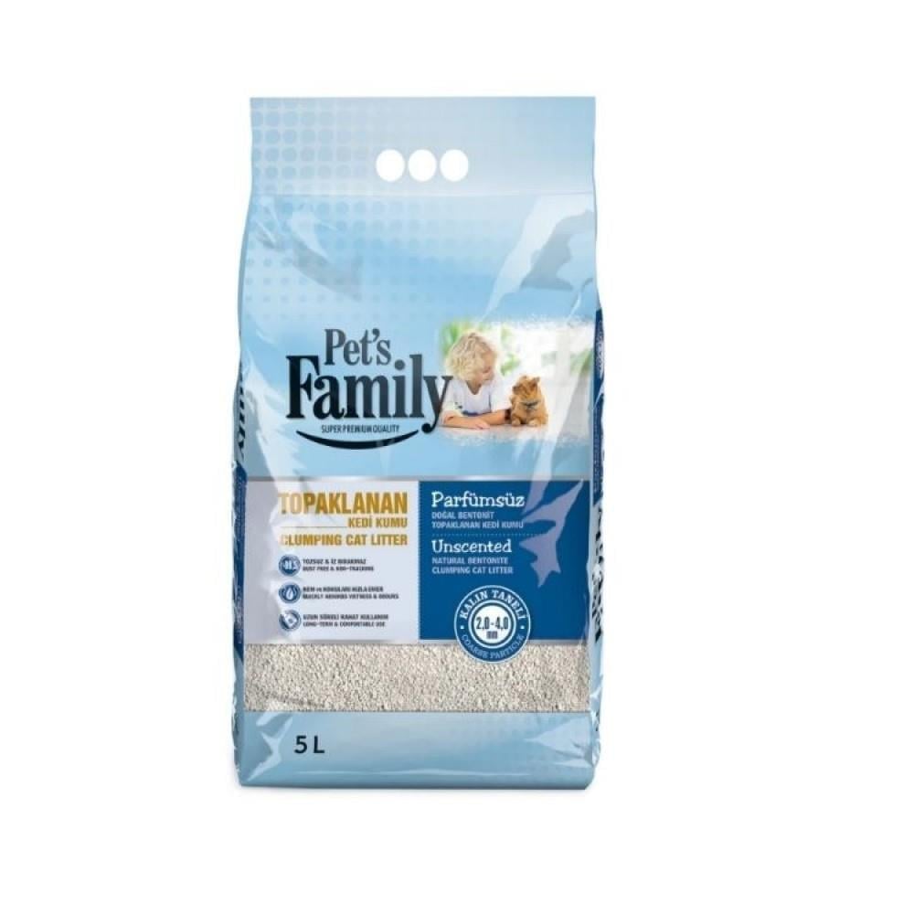 PET‘S FAMILY PARFÜMSÜZ KEDİ KUMU 5 LTKEDİ KUMUPETS FAMİLİY303-001