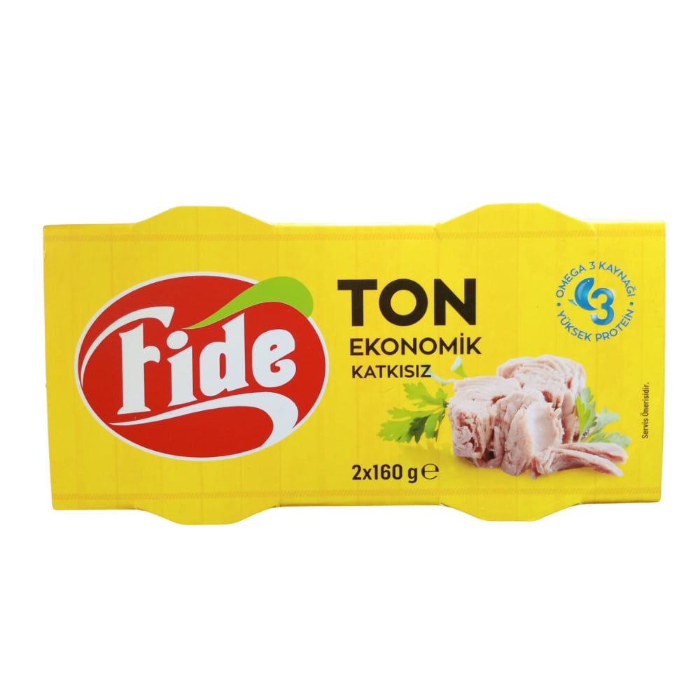 FİDE TON BALIĞI EKONOMİK 2*160 GR SARIKONSERVEFİDE4341
