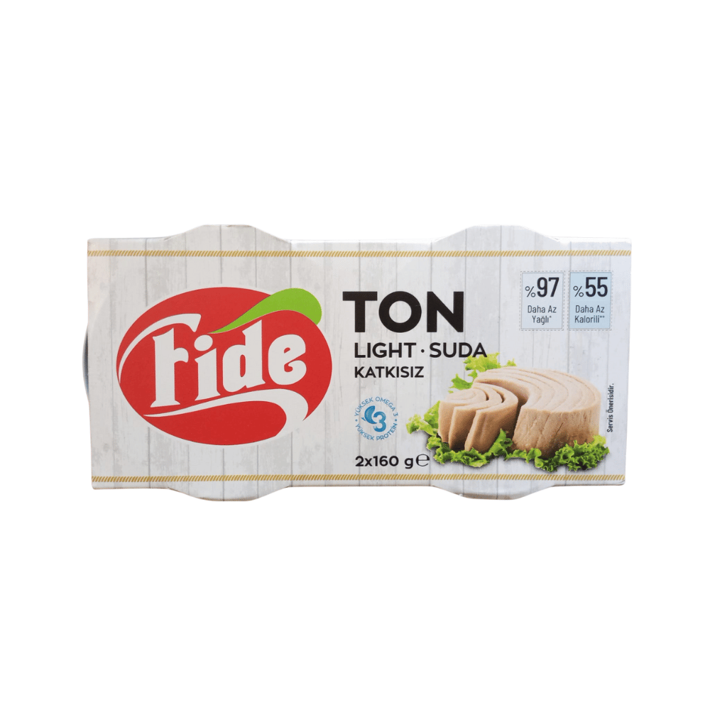 FİDE TON BALIĞI LİGHT 2*160 GR BEYAZKONSERVEFİDE4916