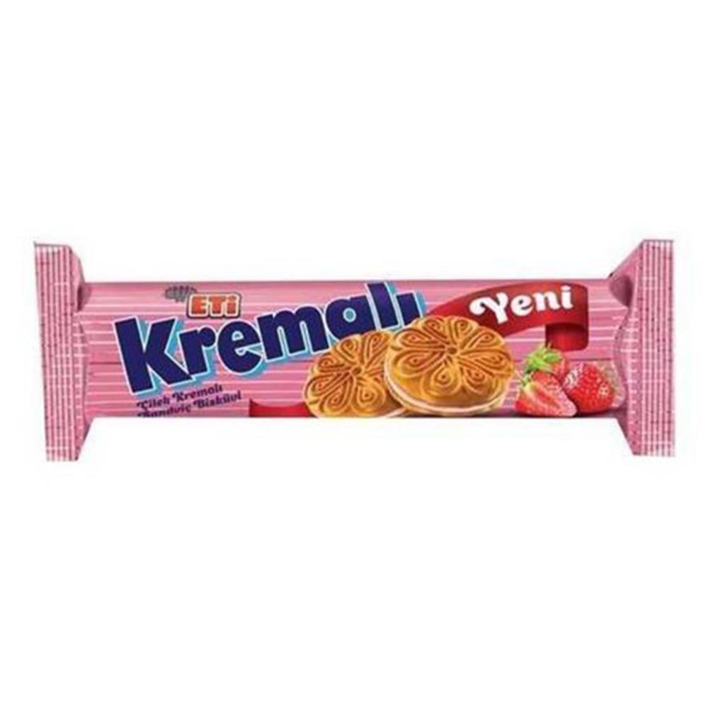 ETİ KREMALI ÇİLEKLİ 61 GrKREMALI BİSKÜVİETİ2433100