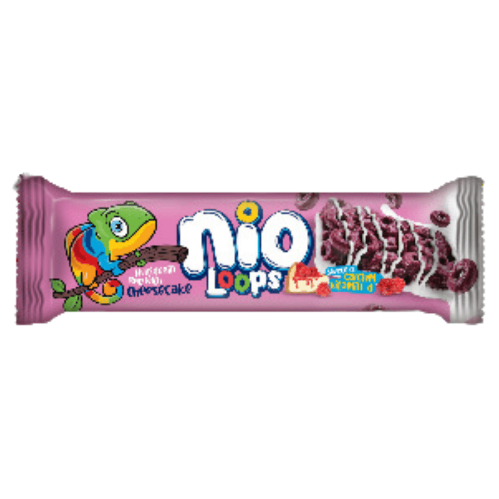 NİO LOOPS SÜTLÜ KAPLAMALI CHEESE CAKE AROMALI KAPLAMALI BAR 23 GRMEYVA BARMarkasızR10115