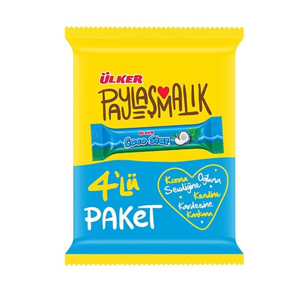 ÜLKER COCOSTAR  4‘LÜ PAKET 25 GRMEYVA BARÜLKER0027205