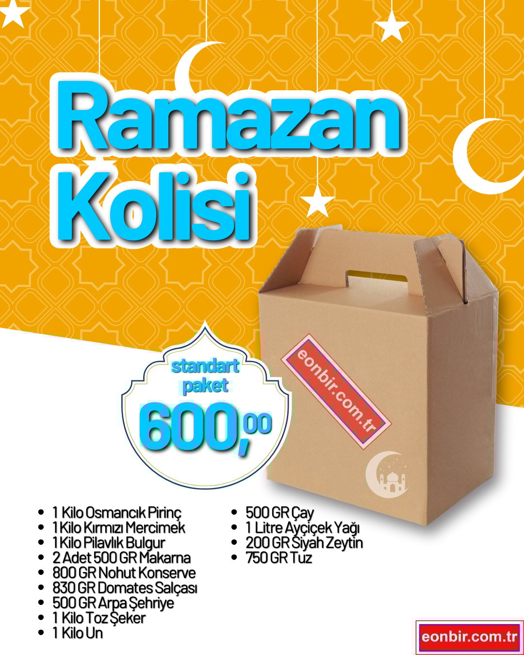 STANDART RAMAZAN KOLİSİÖZEL FIRSATLAREONBIR GROSSSTDRMZNKOLİ