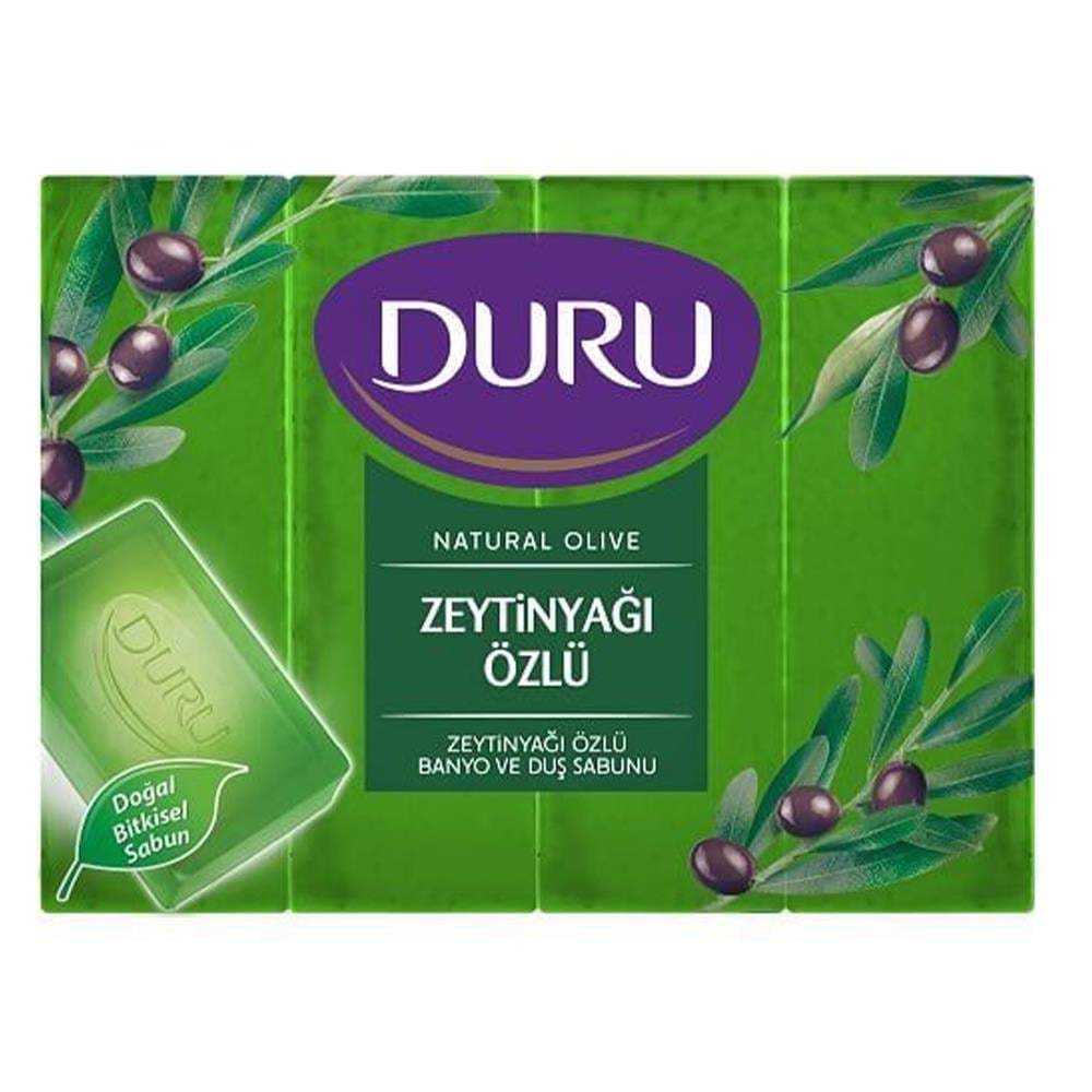 DURU NATUREL OLİVE ZEYTİNYAĞLI SABUN 4‘LÜ 600 GRSABUNDURU514119M
