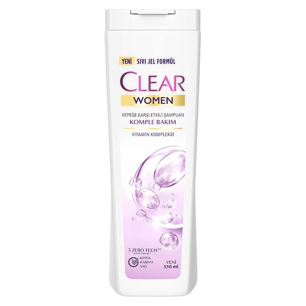 CLEAR WOMAN KEPEĞE KARŞI ETKİLİ KOMPLE BAKIM 350 MLŞAMPUANCLEAR69705343