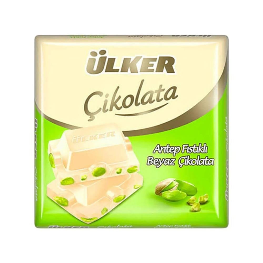 ÜLKER ANTEP FISTIKLI BEYAZ KARE ÇİKOLATA  65GRSÜTLÜ ÇİKOLATAÜLKER0142701