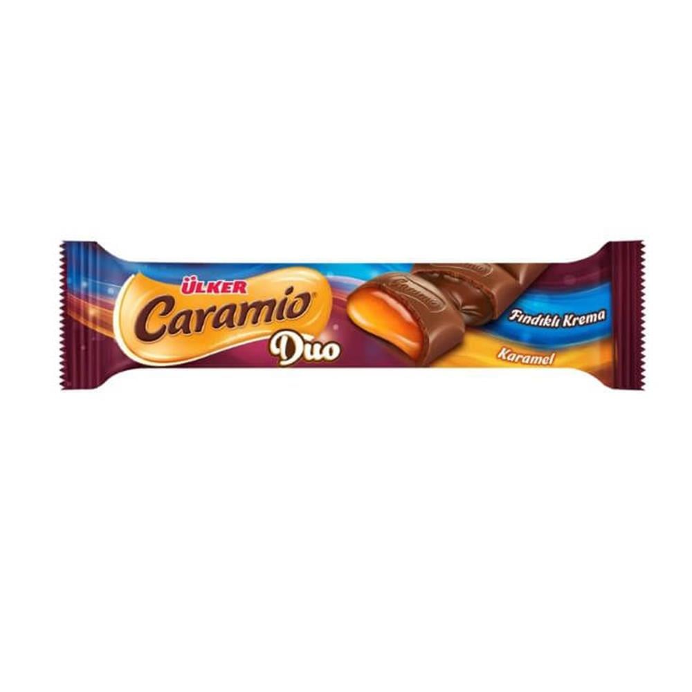 ÜLKER CARAMIO DUO FINDIKLI ÇİKOLATA 32 GRSÜTLÜ ÇİKOLATAÜLKER149807