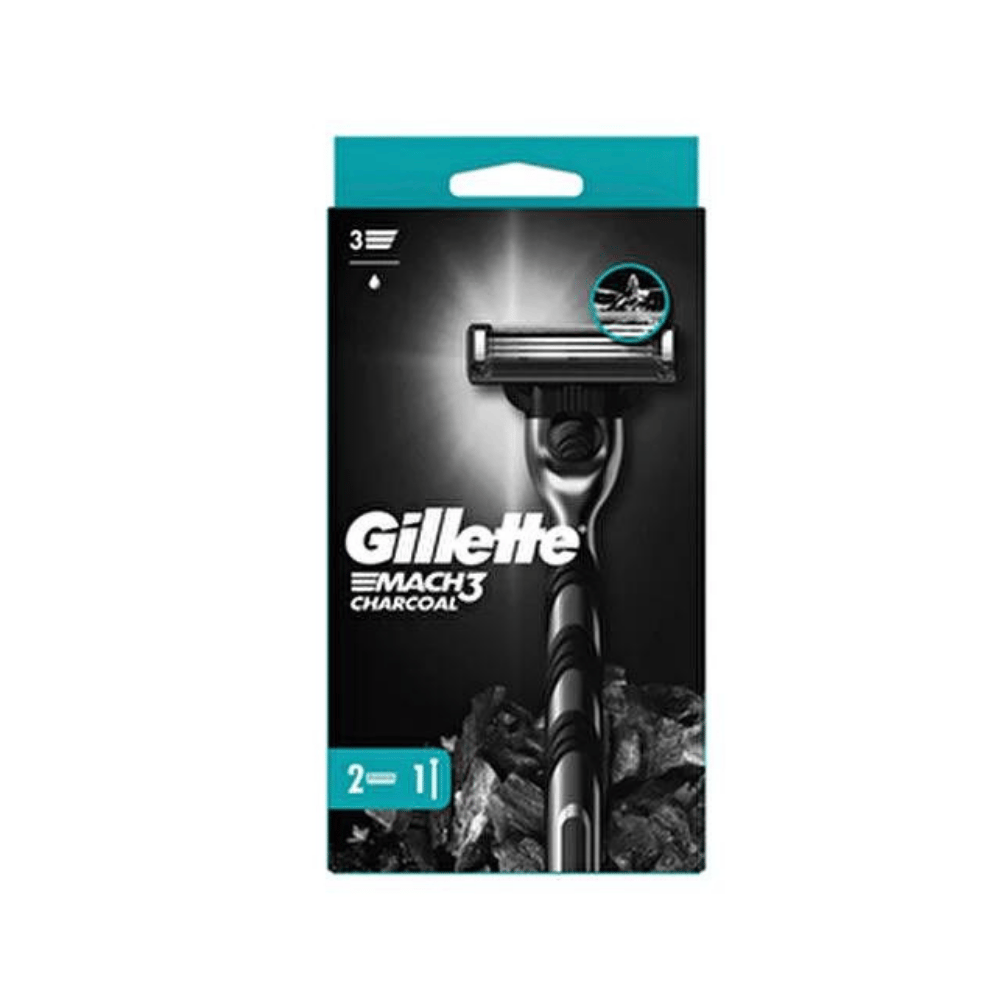 GİLLETTE MACH3 CHARCOLA MAKİNE + 2 BIÇAKTRAŞ BIÇAĞIGİLLETTEG8700216074308
