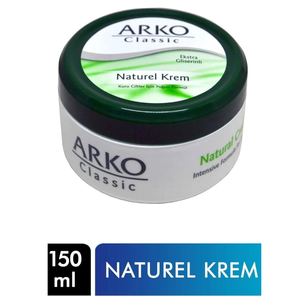 ARKO NEM KREM NATURAL KLASİK 150 MLYÜZ BAKIMARKO3873
