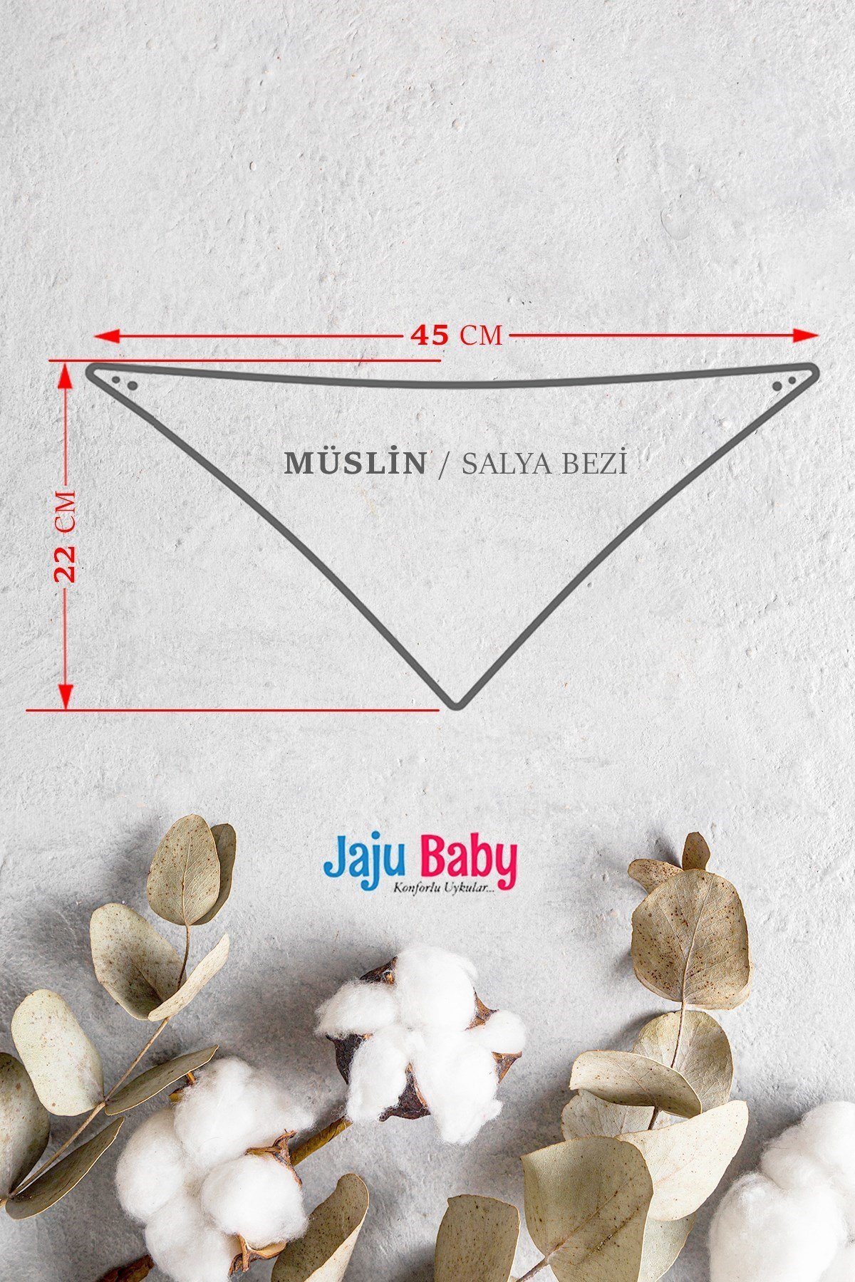 Jaju Baby 5 Adet %100 Organik Pamuk Çift Katlı Müslin Kumaş Iki Çıtçıtlı Bebek Salya Önlük & Fular meva müslin önlük fular Orman 