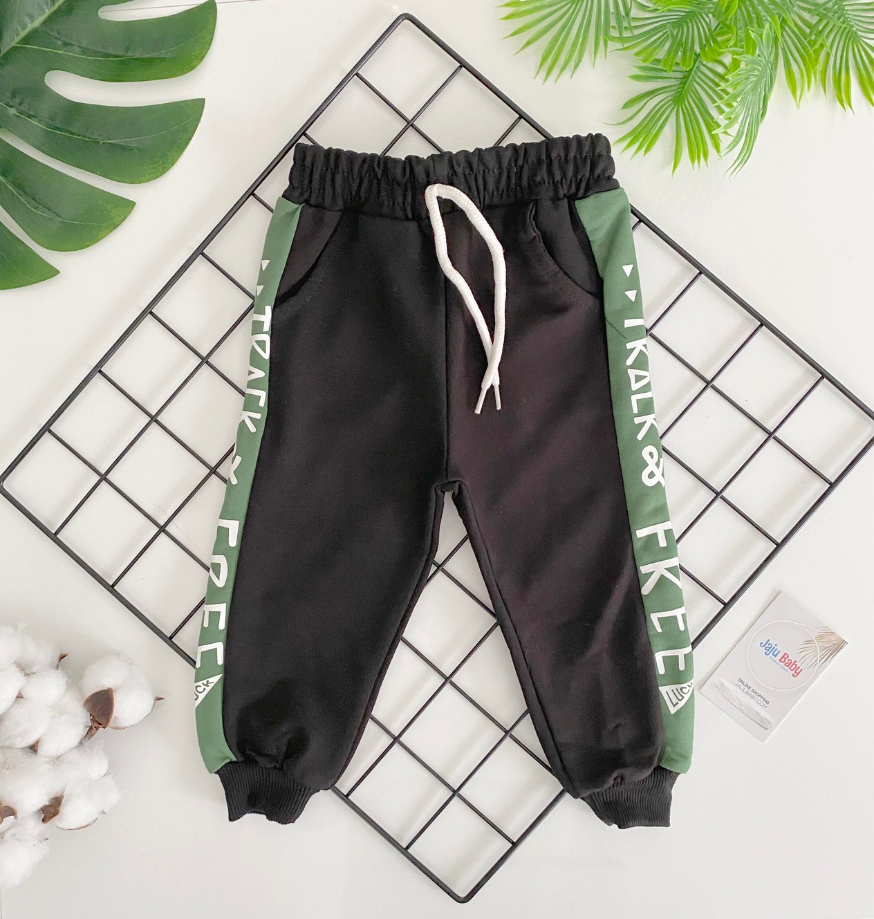 Jaju Baby Erkek Çocuk Yanı Yazılı Eşofman Altı