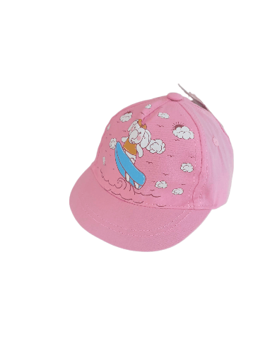 Jaju Baby Kitti 0-18 Ay Pembe Fil Desenli Bebek Şapka