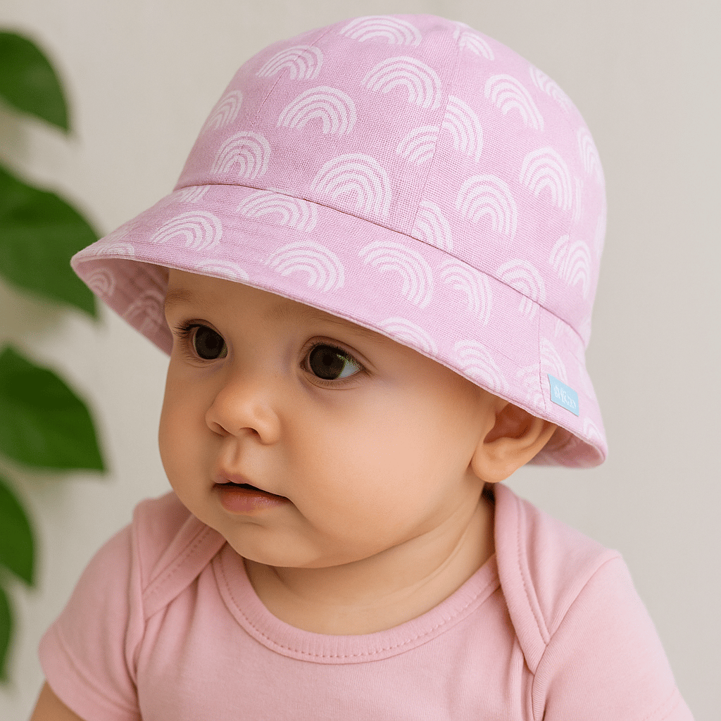 Jaju Baby Kız  Çocuk 0-18 Ay Lila Gökkuşak   Desenli  Fötr