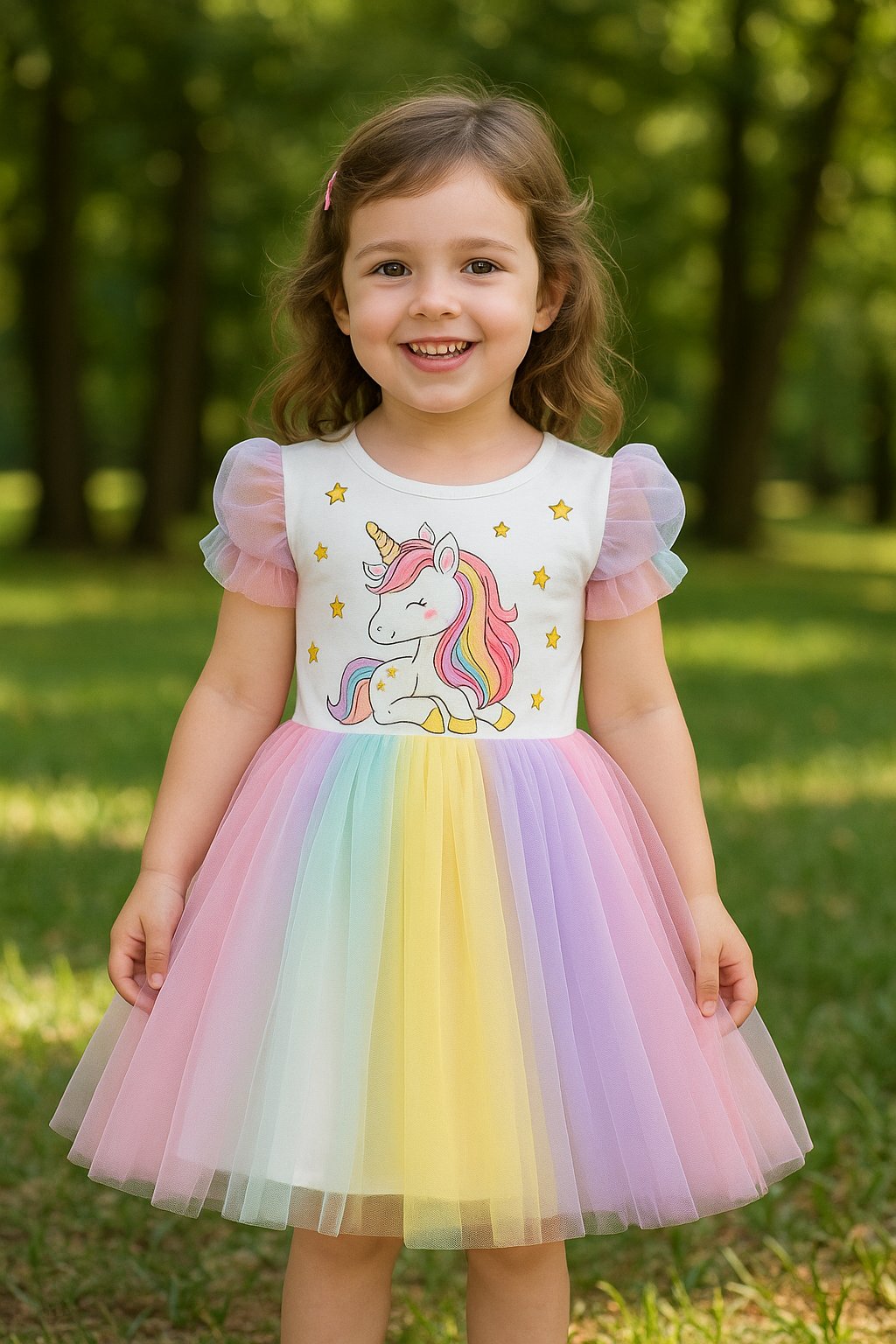 Jaju Baby Kız Çocuk Unicorn Tütü Elbise