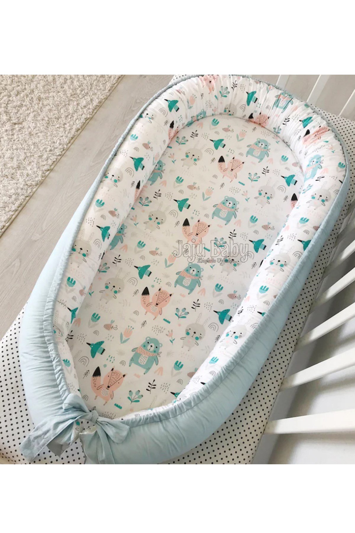Jaju Baby Sevimli Hayvanlar Tasarım Lüx Ortopedik Babynest