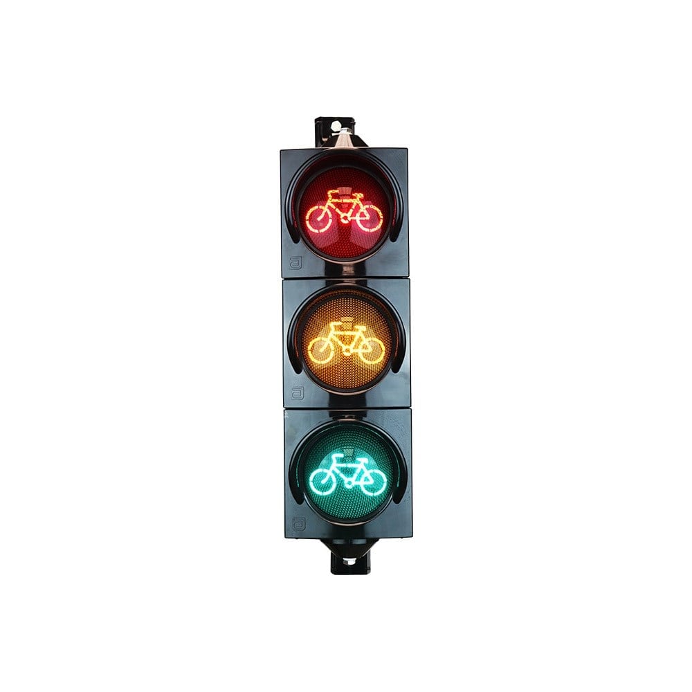 100 mm Power Led'li Sinyal Verici Bisiklet Figürlü100 mm Sinyalizasyon (Trafik Lambası)