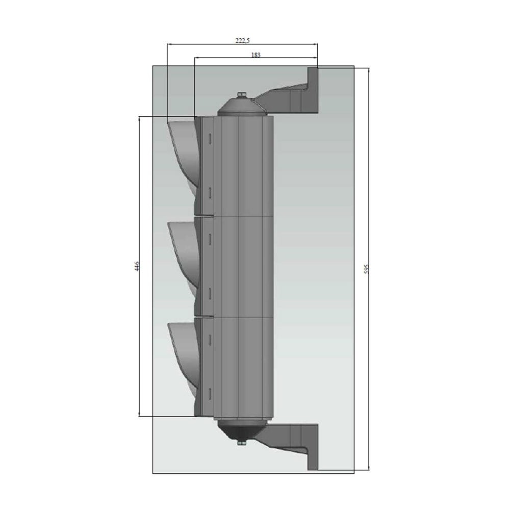 100 mm Power Led'li Sinyal Verici Bisiklet Figürlü100 mm Sinyalizasyon (Trafik Lambası)