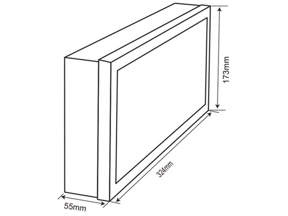 Acil Çıkış Yönlendirme Armatürü Sürekli Yanan 55x324x173mm 20xF LED