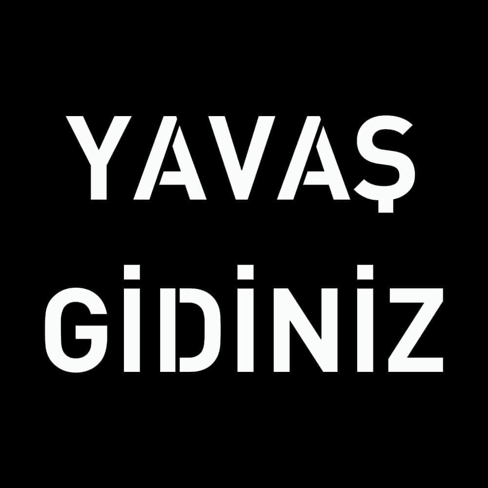 Composite Painting Stencil ''Yavaş Gidiniz'' 100x100 cm