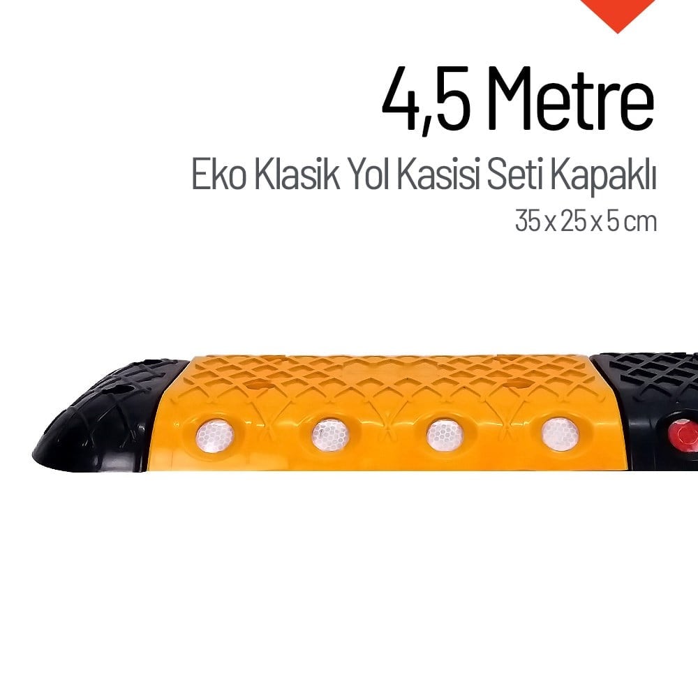 Eko Klasik Hız Kesici Set Kapaklı Plastik, Yol Kasisi 4,5 metre