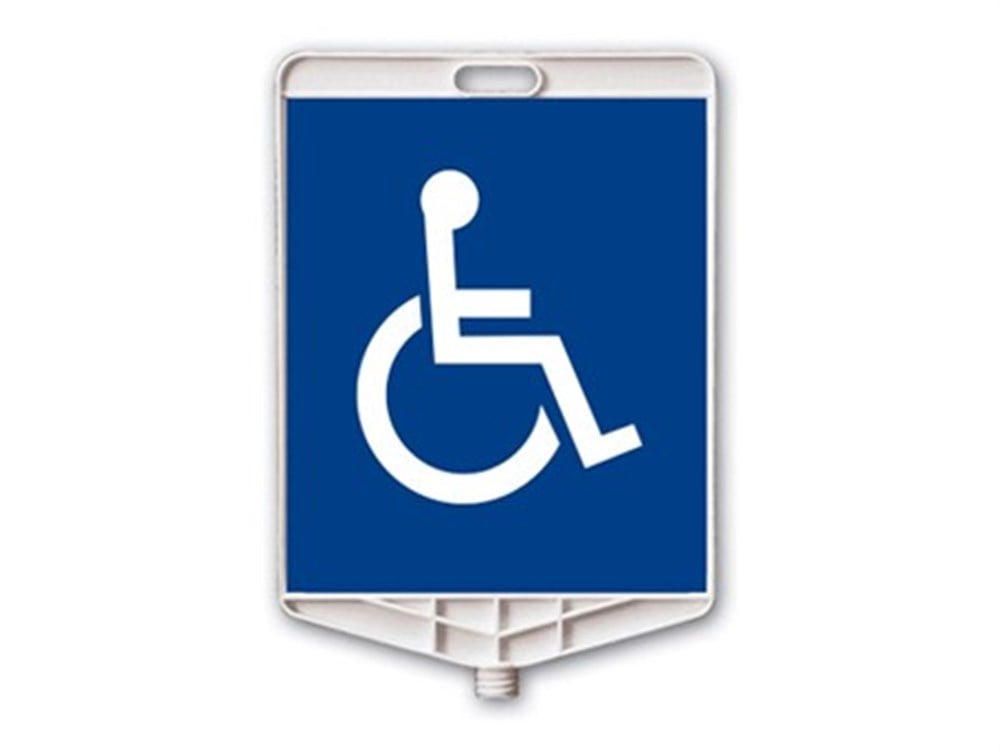 Rectangular Handicapped Sign Double- Sided Printing