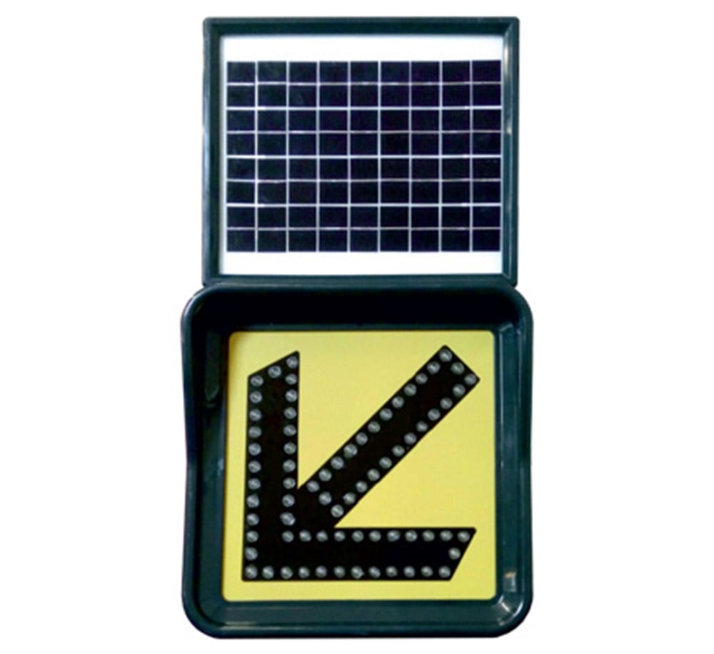 Solar “Keep Left” Sign  30 x 30 cm