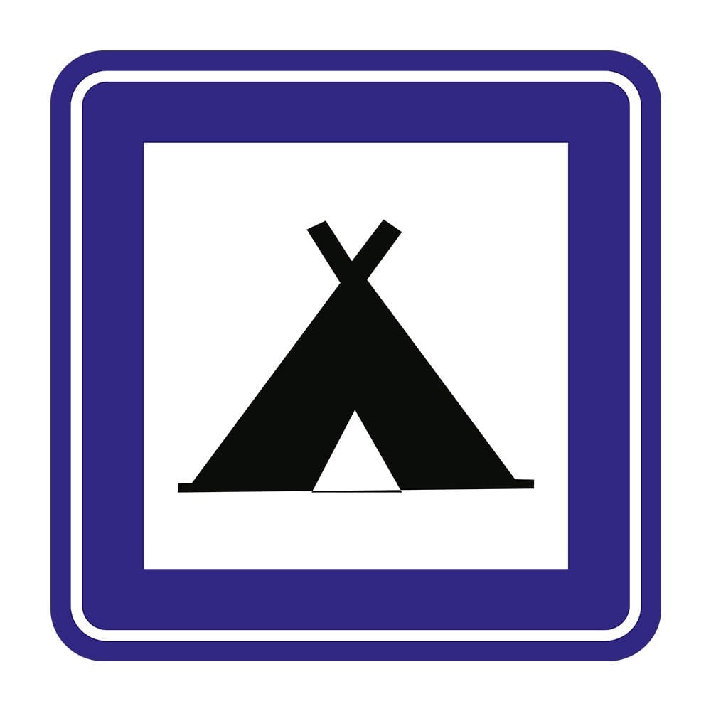 Camping Area Sign B-33