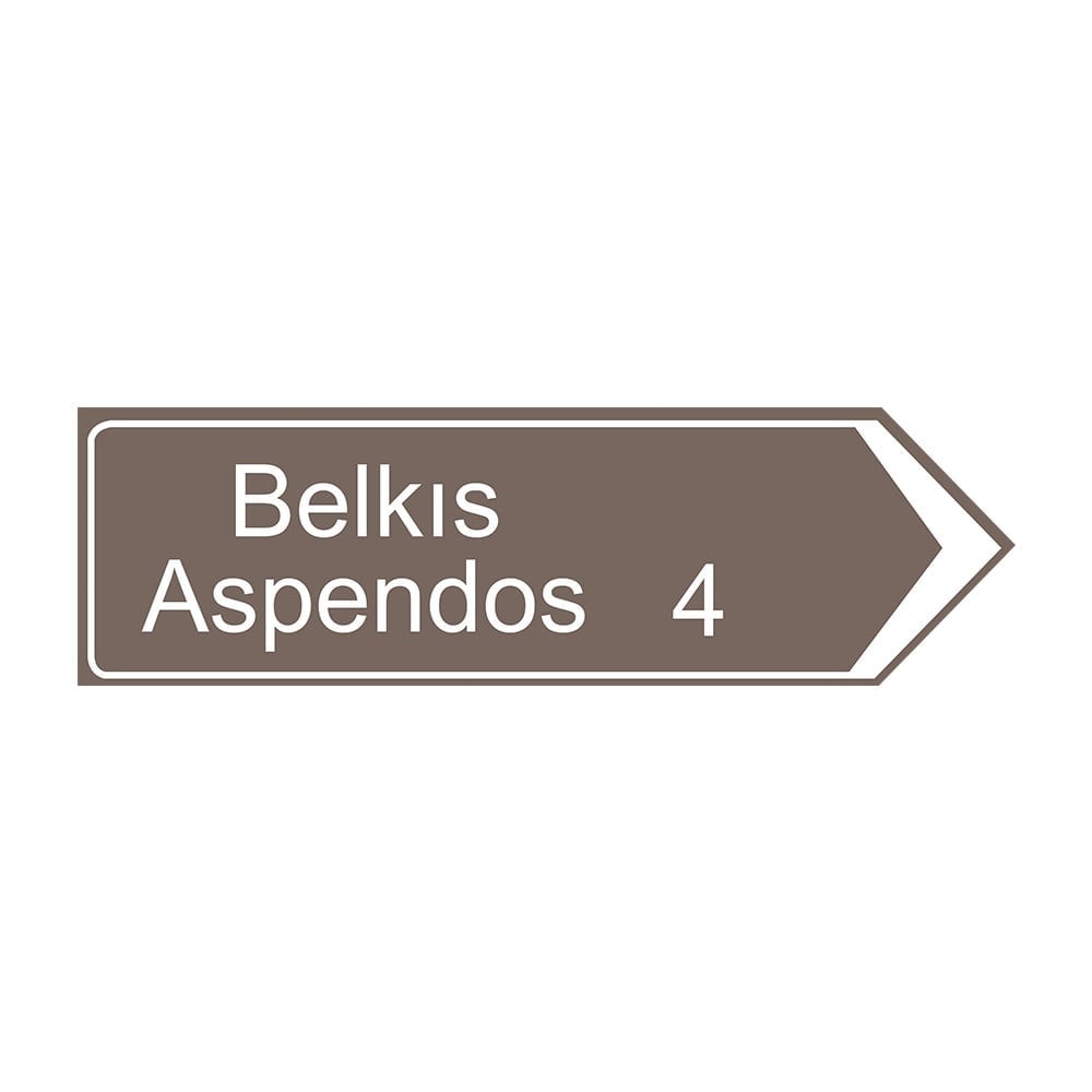 Directional Sign (Touristy Destination)  B-5b
