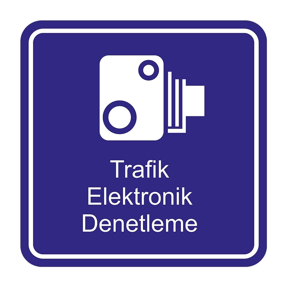 Trafik Elektronik Denetleme Levhası B-61bBilgi İşaretleri