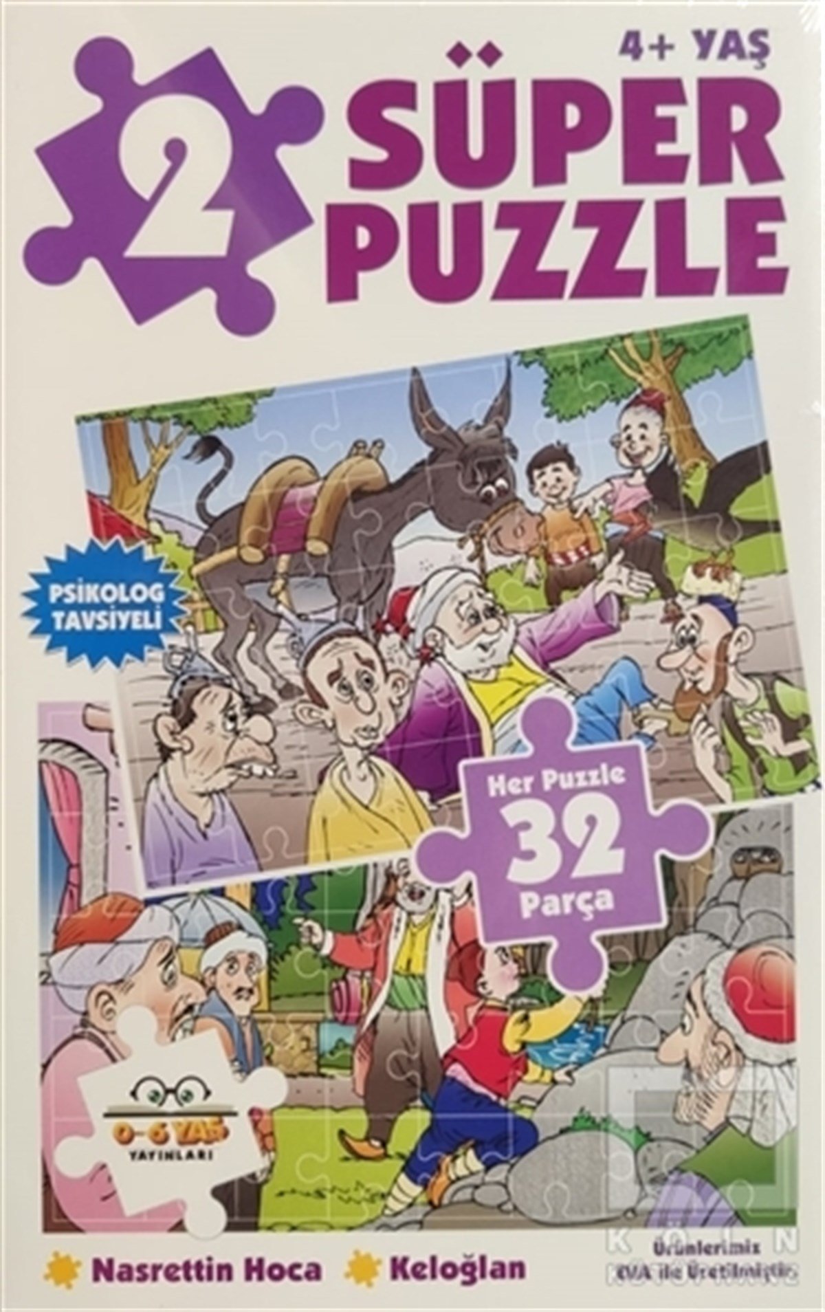 Köln KütüphaneYapboz2 Süper Puzzle - Nasrettin Hoca Keloğlan 4+ Yaş