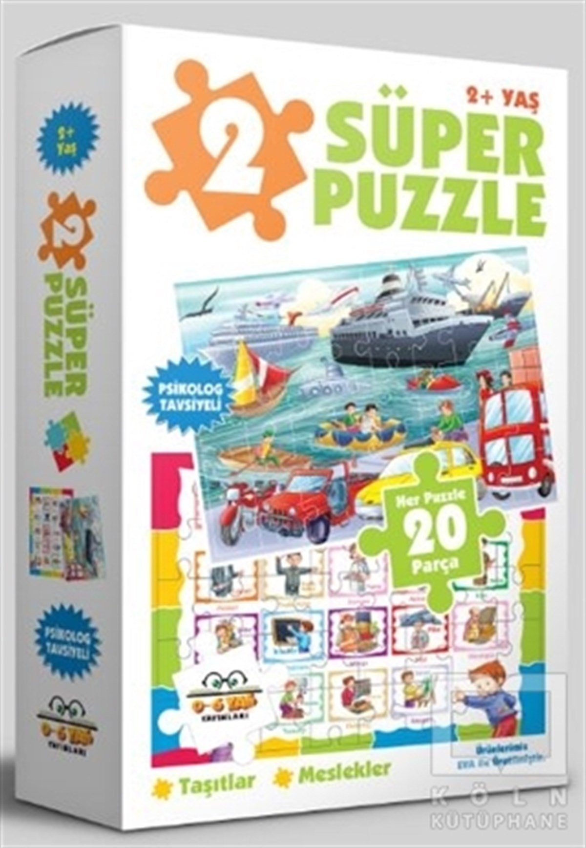 Köln KütüphaneYapboz2 Süper Puzzle / Taşıtlar - Meslekler 2+ Yaş