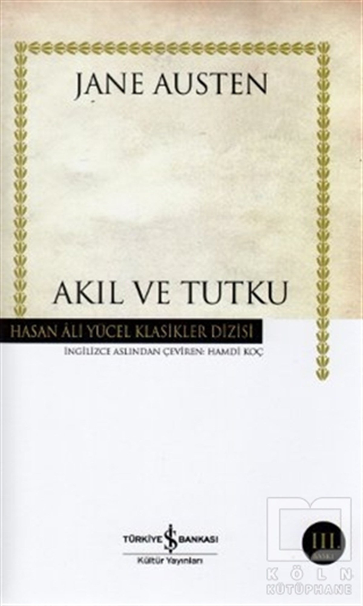 Jane Austenİngiliz EdebiyatıAkıl ve Tutku