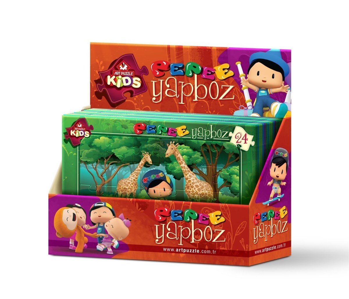 Art Çocuk Puzzle Pepee Frame Puzzle 36'lı Stand