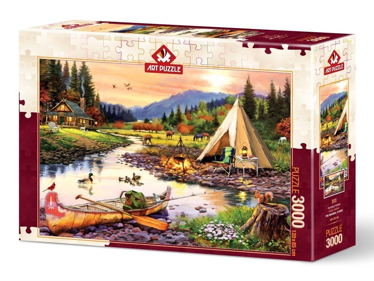 Art Puzzle Kamp Dostları 3000 Parça Puzzle