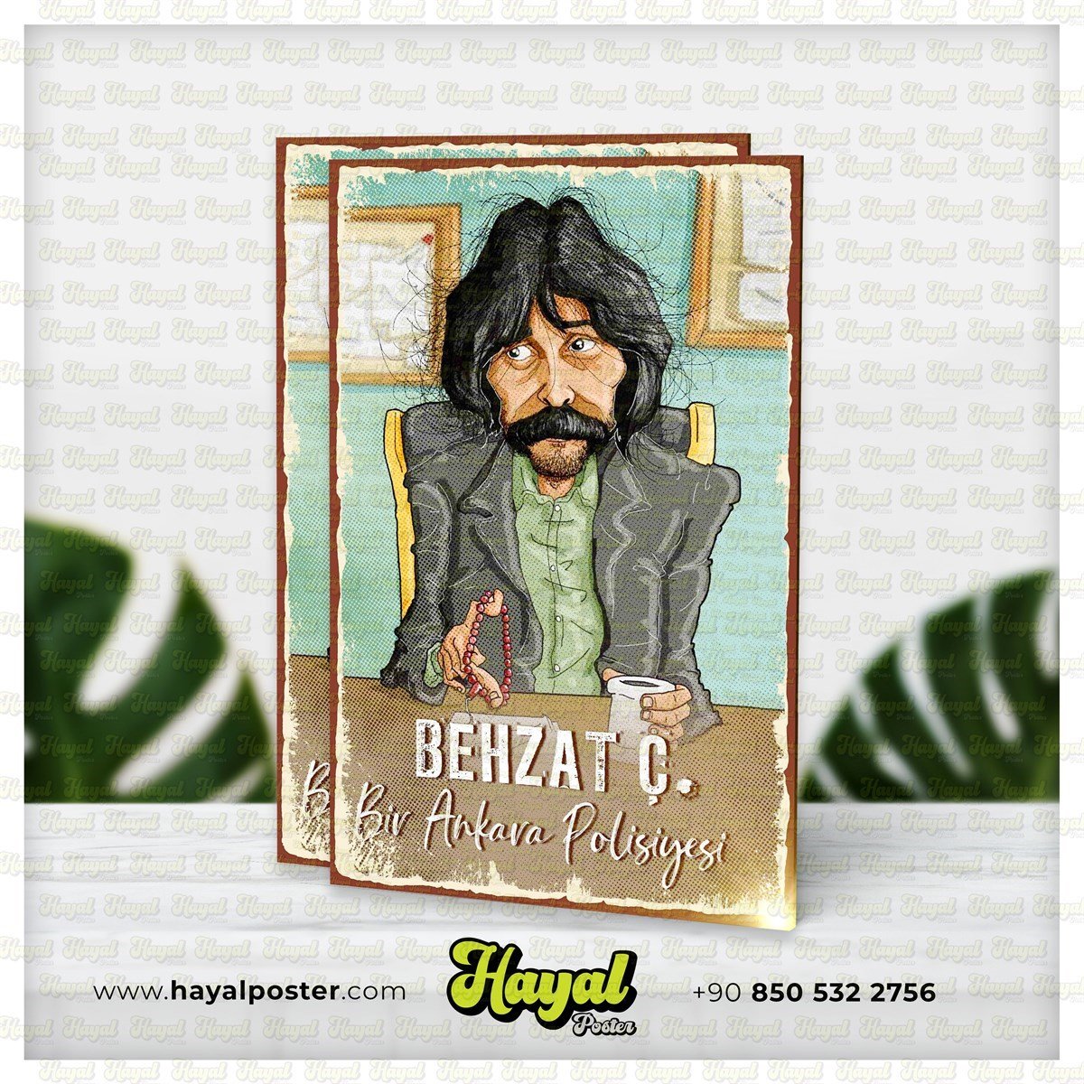 Behzat Ç Retro Ahşap Poster