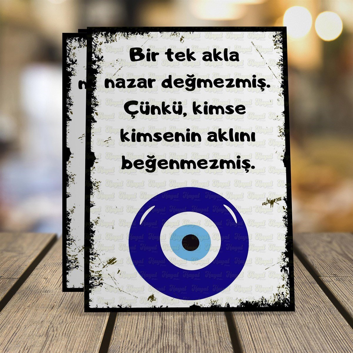 Bir Tek Akla Nazar Değmezmiş Ahşap Retro