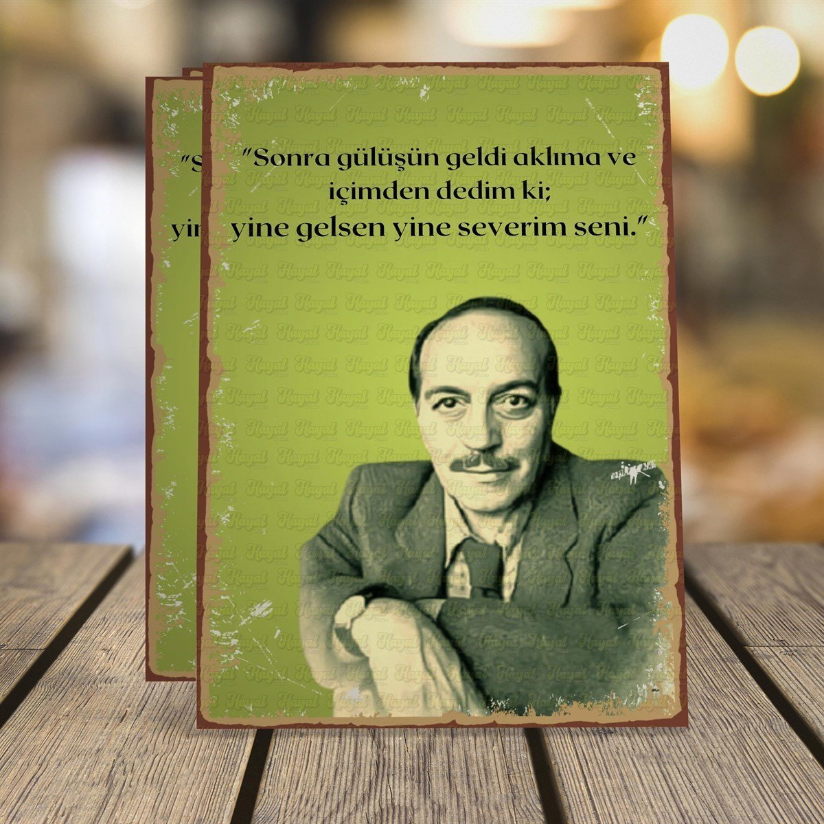Cemal Süreyya Son Gülüşün Ahşap Retro