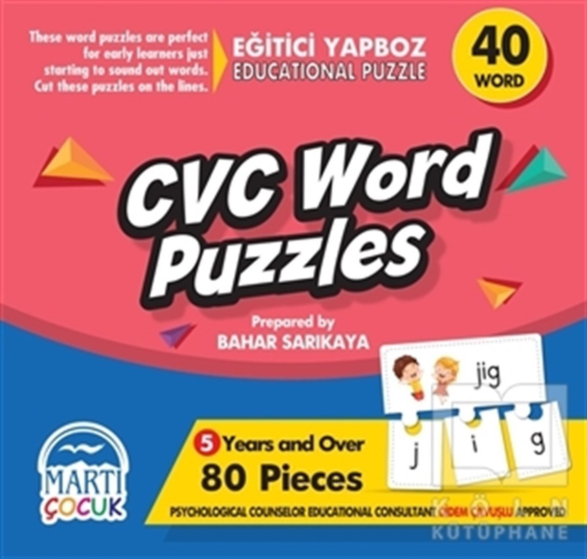 Köln KütüphaneOyun-OyuncakCvc Word Puzzles - Eğitici Yapboz