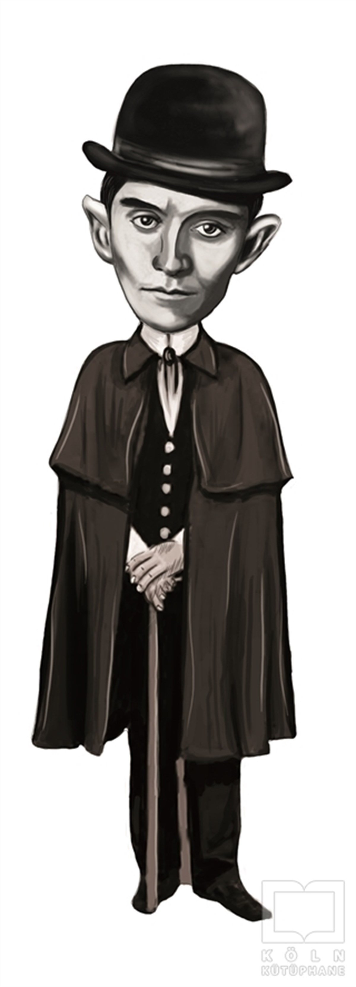 Köln KütüphaneDiğerFranz Kafka (Karikatür) - Ayraç