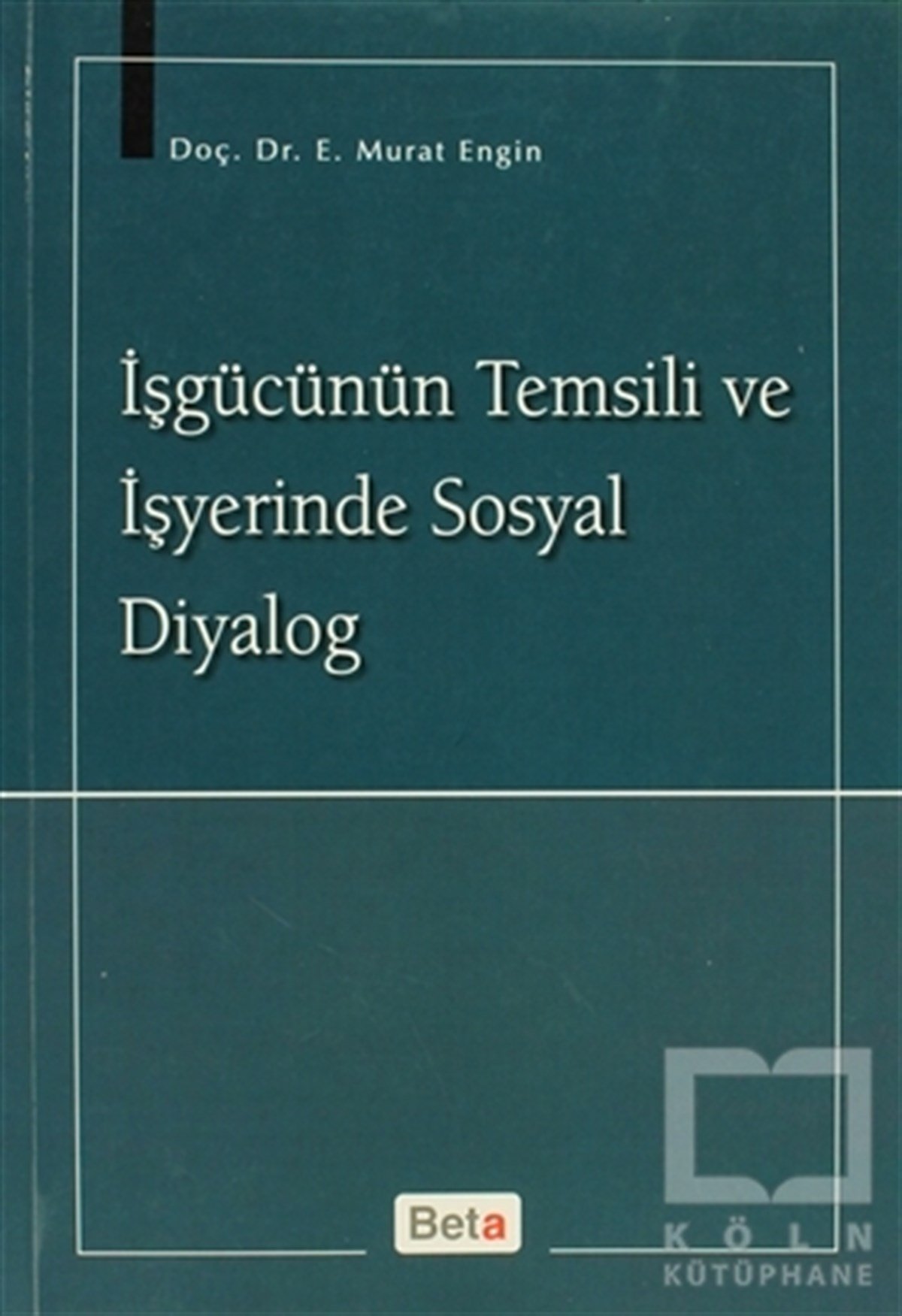 Murat EnginKanun ve Uygulama Kitaplarıİşgücünün Temsili ve İşyerinde Sosyal Diyalog