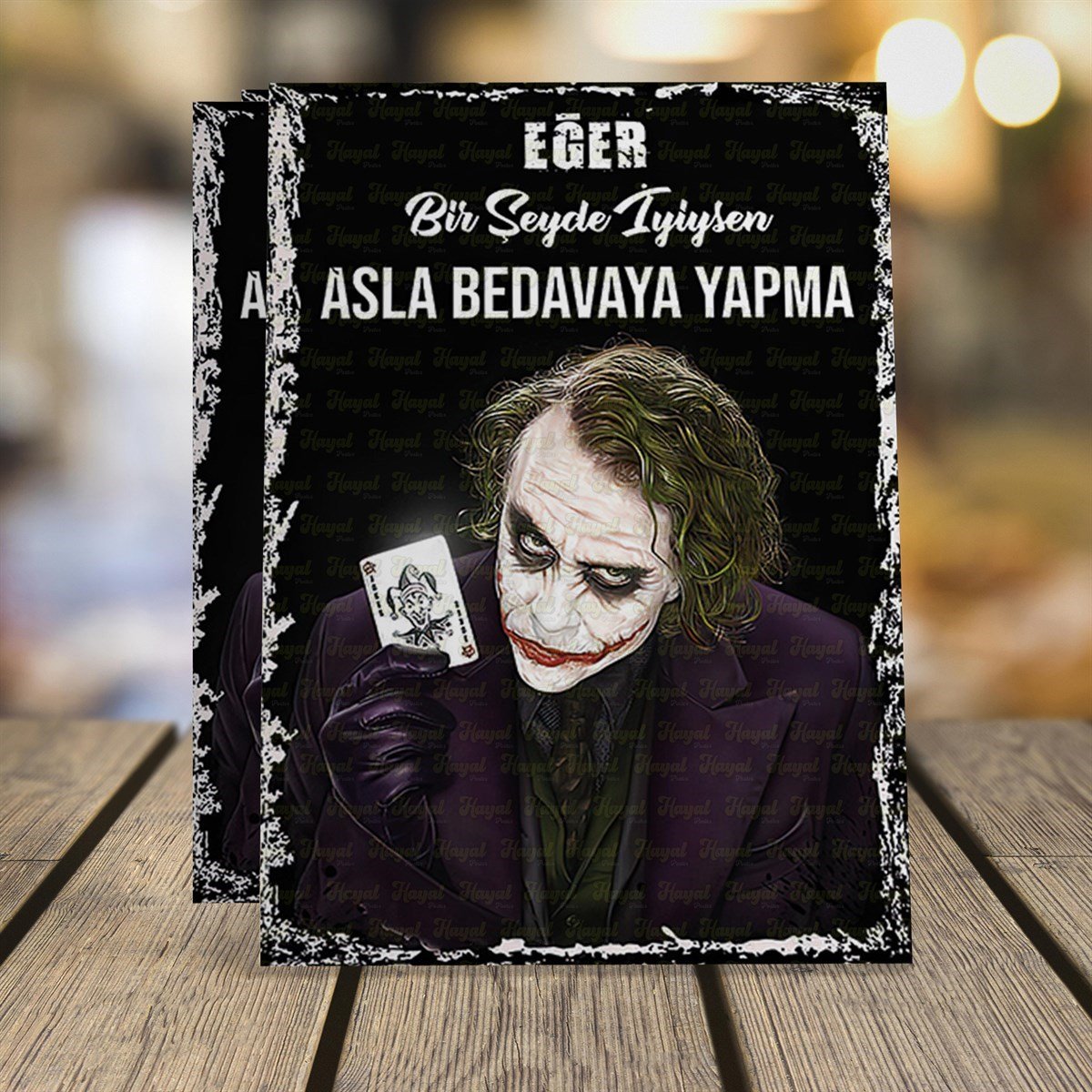 Joker 007 Ahşap Retro