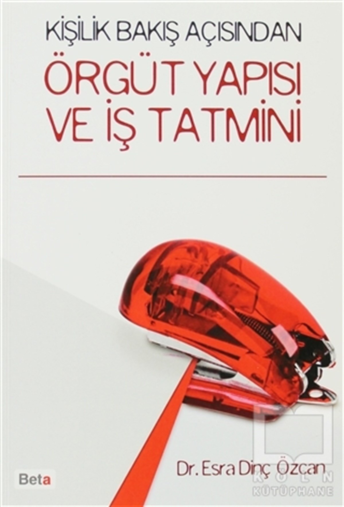 Esra Dinç Özcanİşletme, Muhasebe, MaliyeKişilik Bakış Açısından Örgüt Yapısı ve İş Tatmini