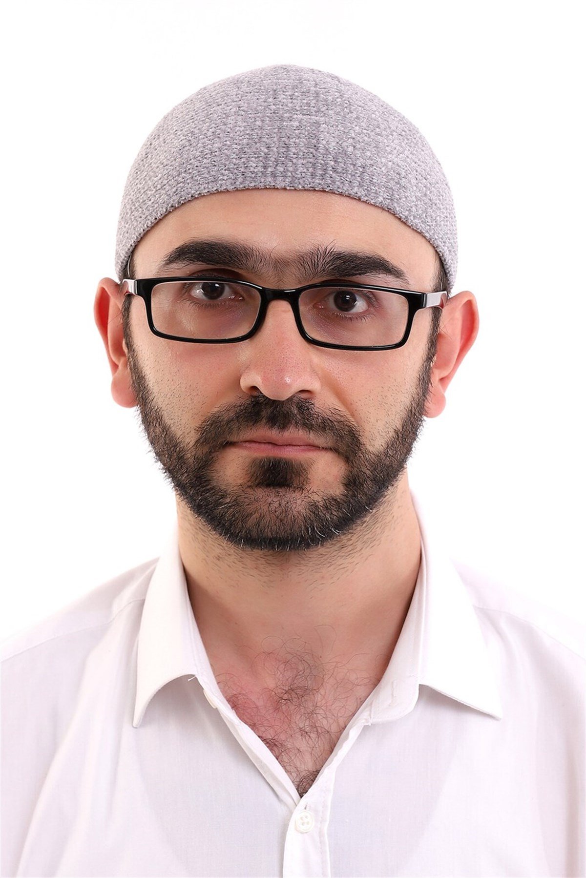 Kışlık Yün Takke - Gri
