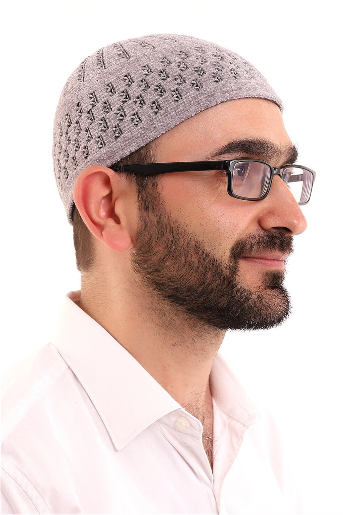Kışlık Yün Takke - Gri