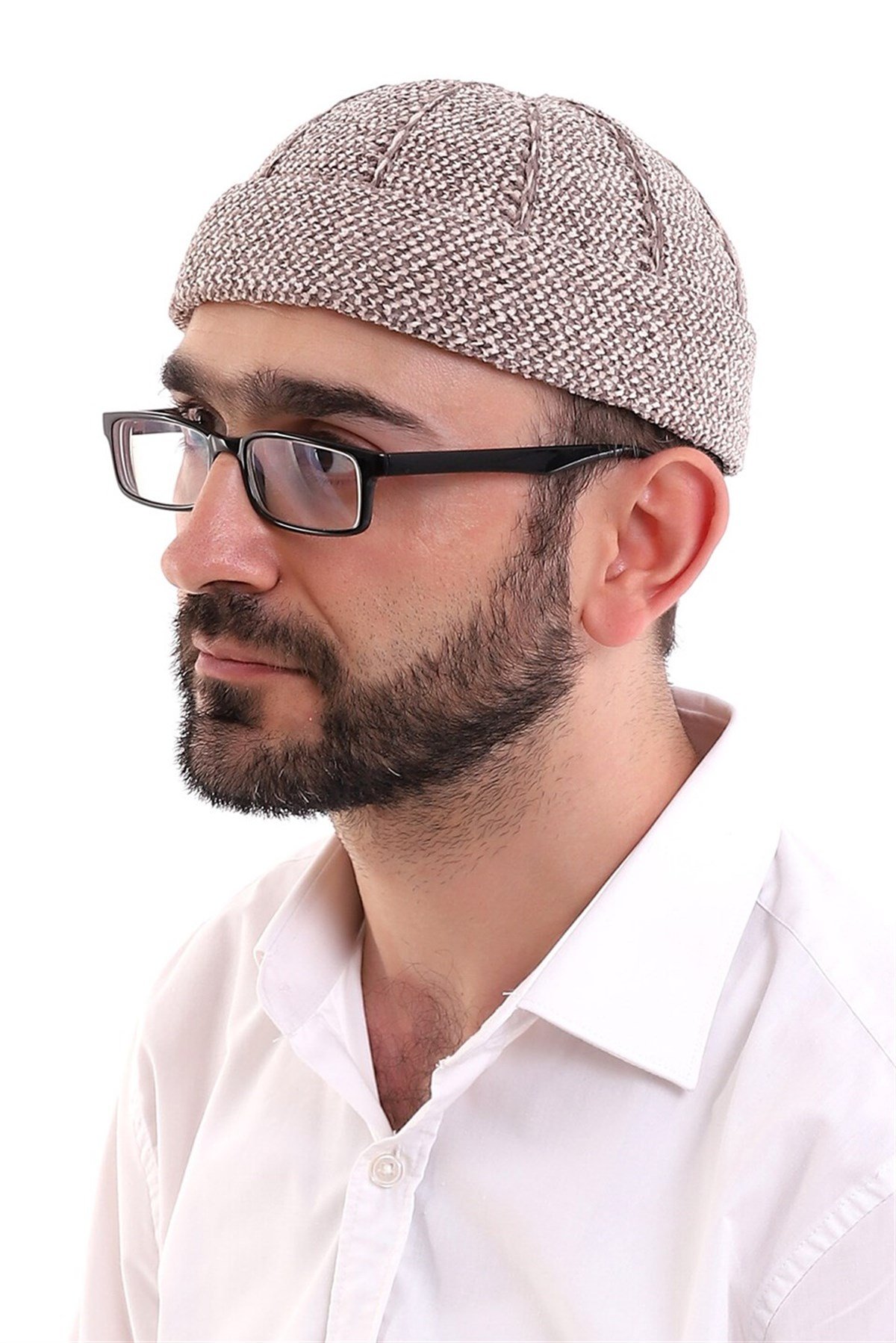 Kışlık Yün Takke - Kahverengi